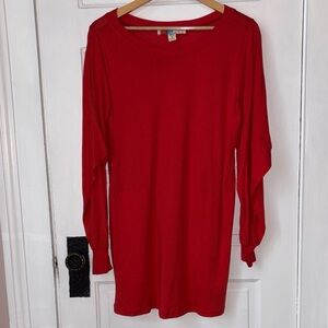 FREE PEOPLE BEACH LONG SLEEVE T-SHIRT DRESS